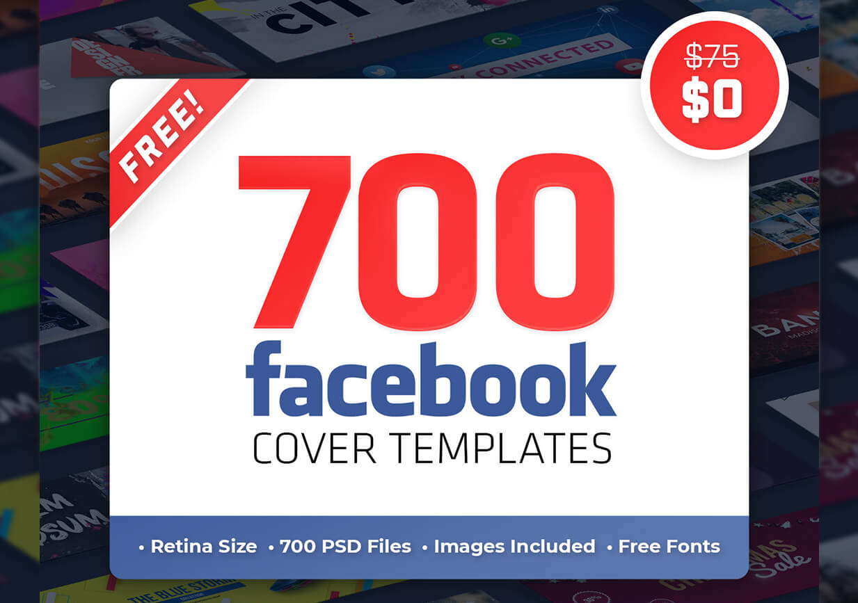 FREE 700 Facebook Cover Templates PSD Timeline Banners