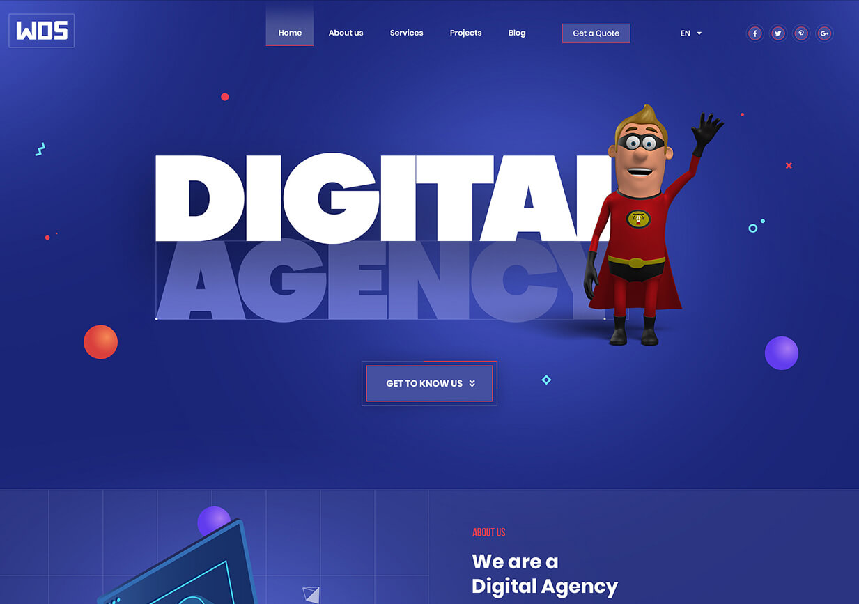 Digital Agency Website Design