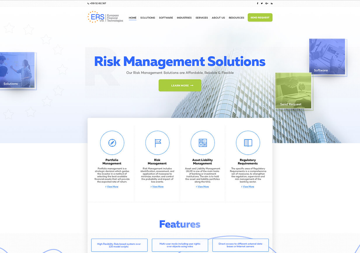 Risk Management Website Design