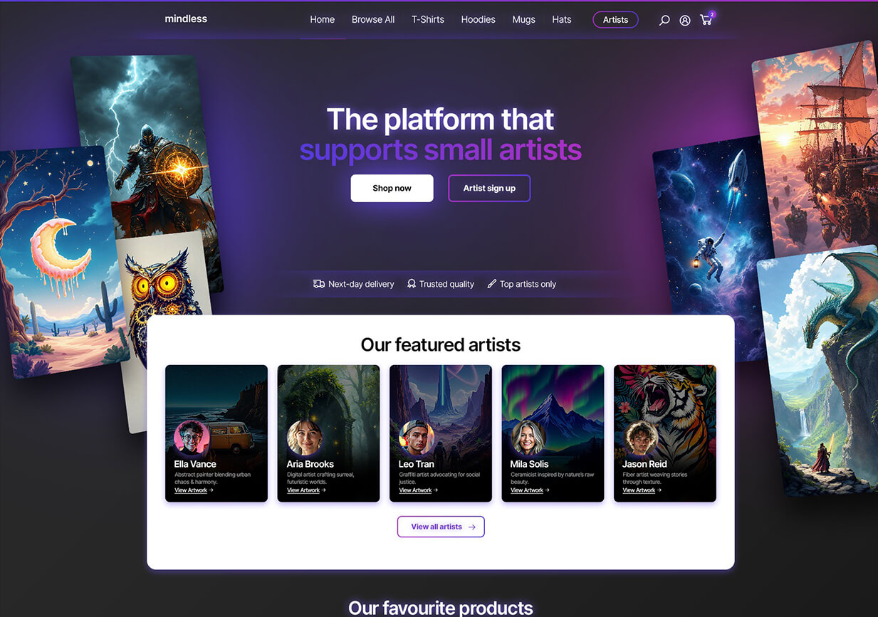 Creative Platform for Artists